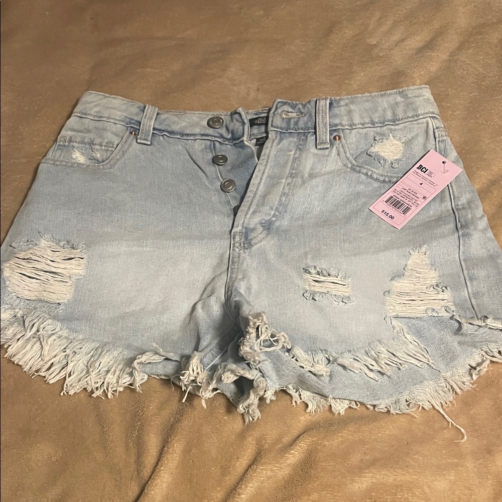 Wild Fable Light Blue Distressed Jean Shorts